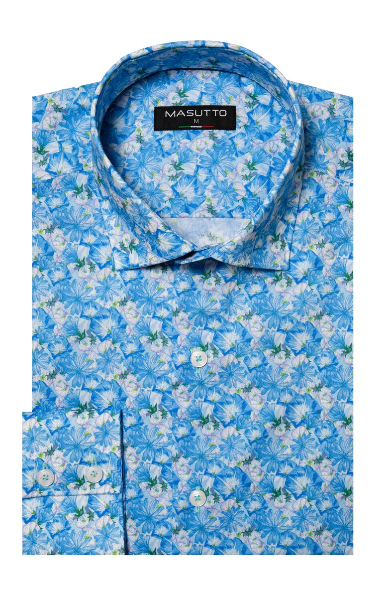 MASUTTO Perth Print Button-Up Long Sleeve Shirt, Main, color, Multicolor