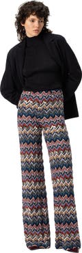 Missoni Palazzo Pants In Embroidered Lace