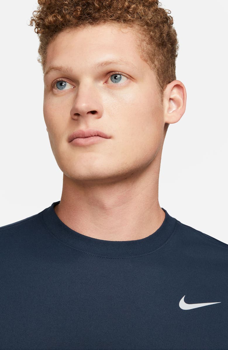 Nike Dri-FIT Legend T-Shirt, Alternate, color, Obsidian/ Matte Silver