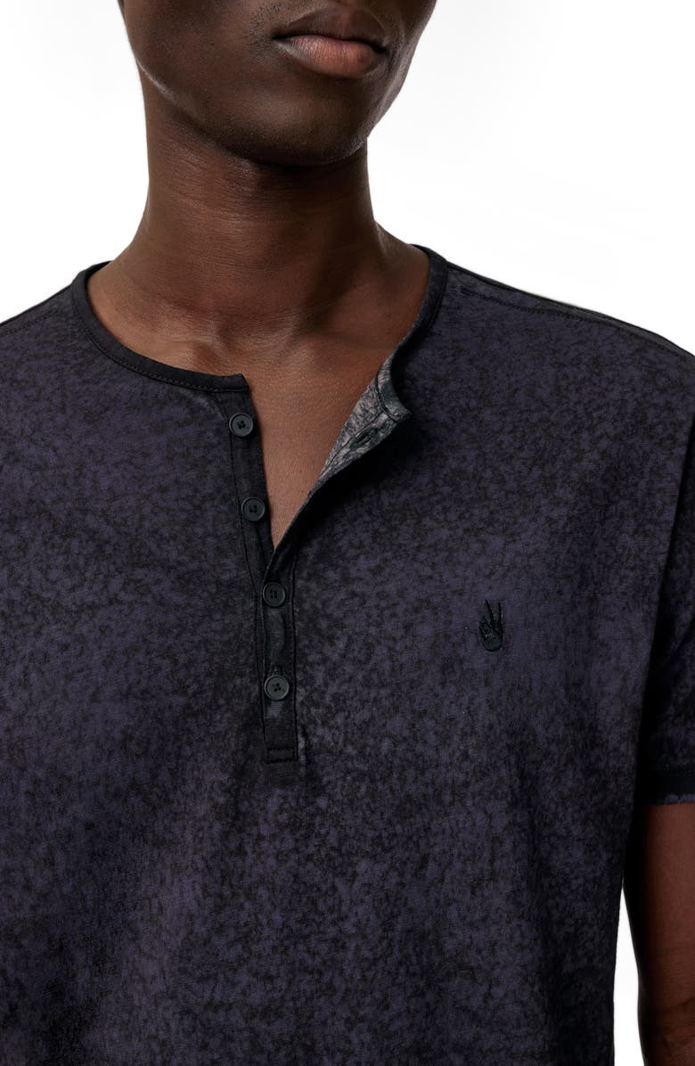 John Varvatos Arelis Short Sleeve Henley, Alternate, color, Blue Smoke