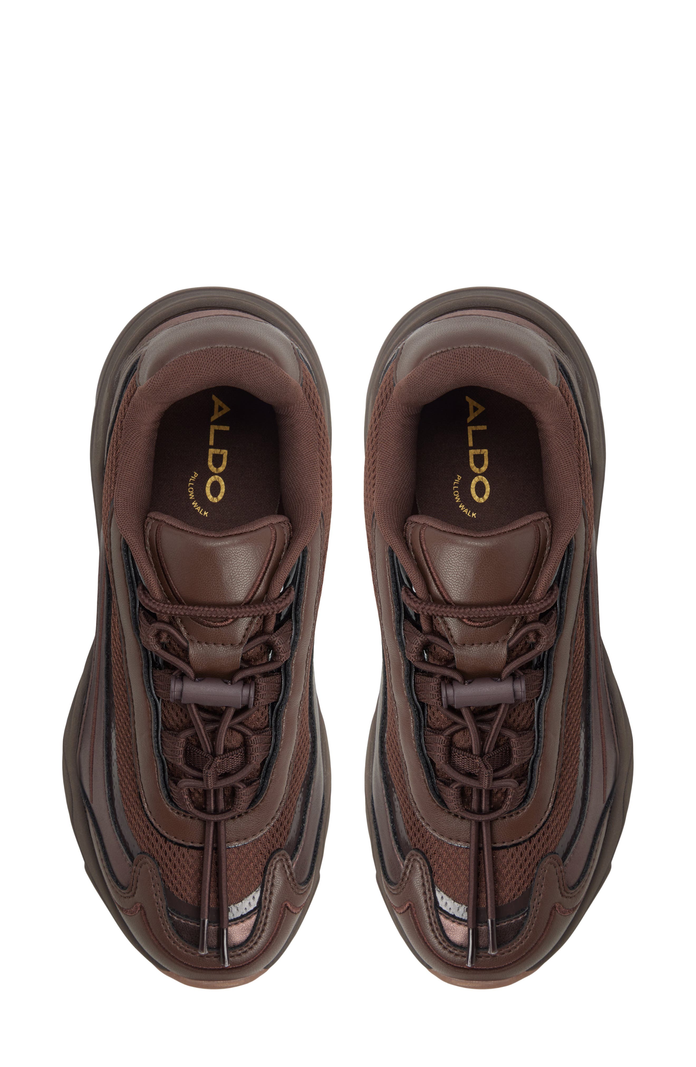 ALDO Kitri Platform Sneaker, Alternate, color, Dark Brown