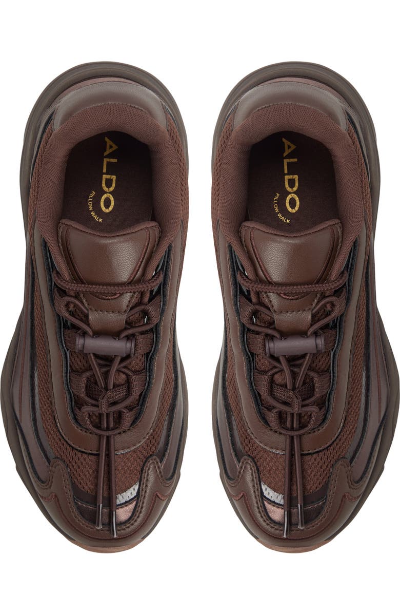 ALDO Kitri Platform Sneaker, Alternate, color, Dark Brown