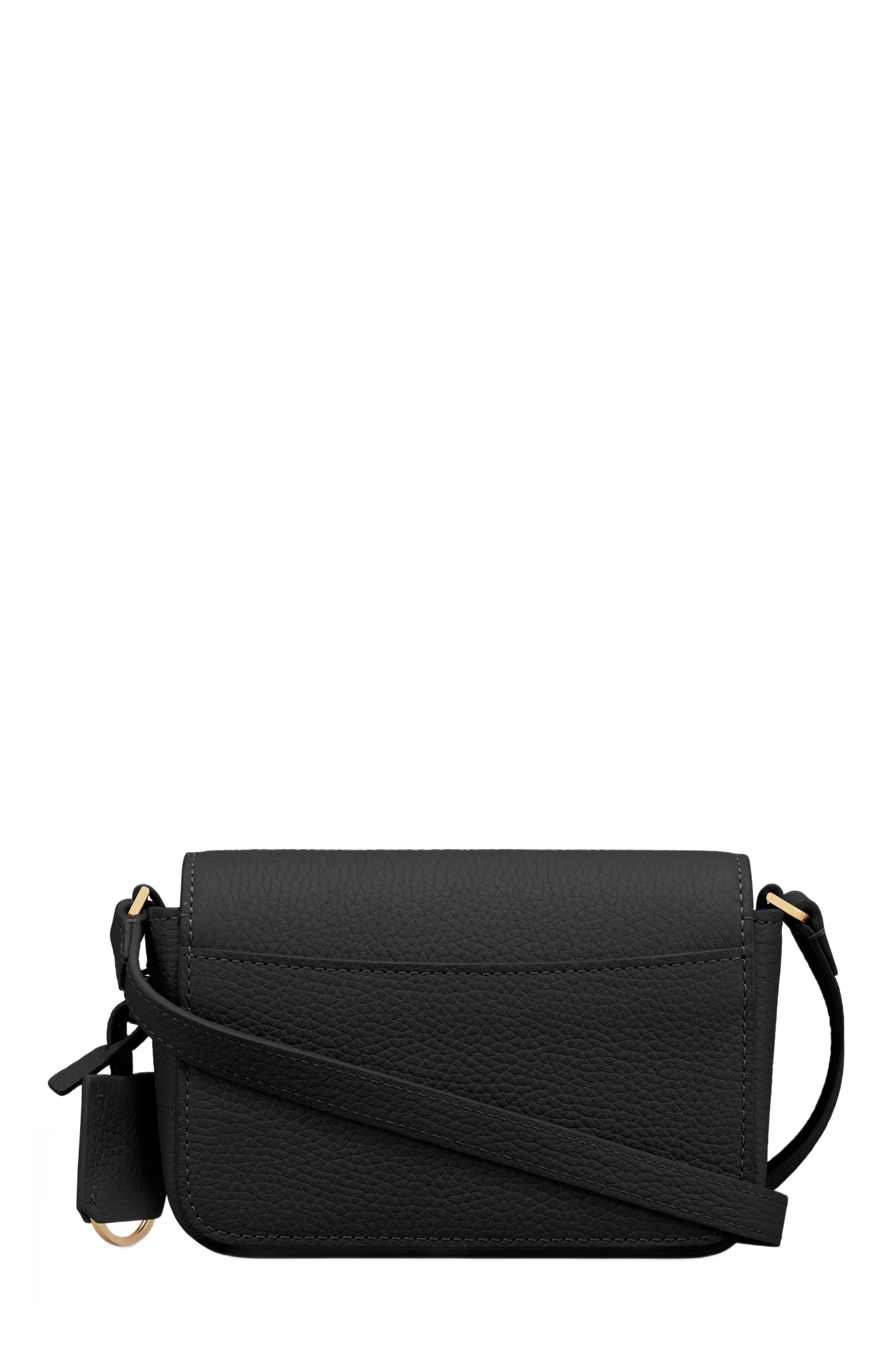 MAISON de SABRÉ Micro Leather Flap Bag, Alternate, color, 