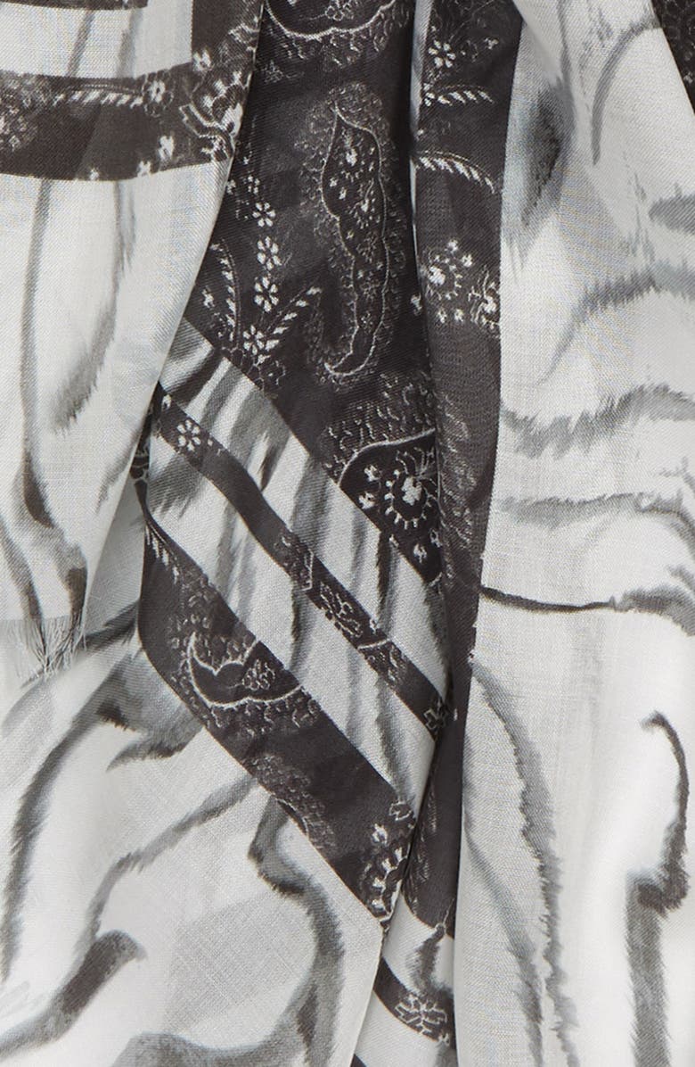 AllSaints Rosey Paisley Scarf, Alternate, color,