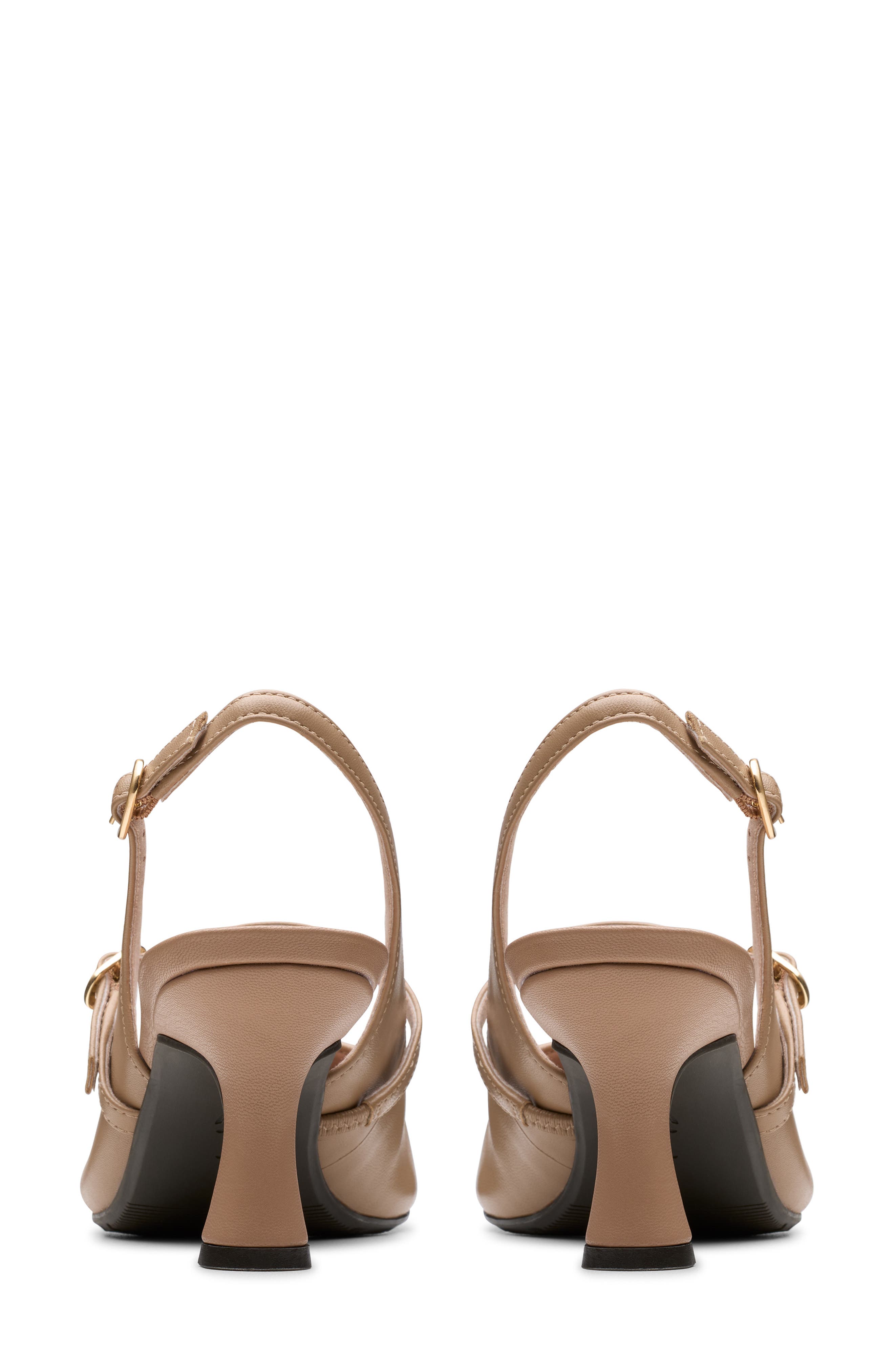 Clarks<sup>®</sup> Kataleyna Ruby Slingback Pump, Alternate, color, Warm Beige Leather