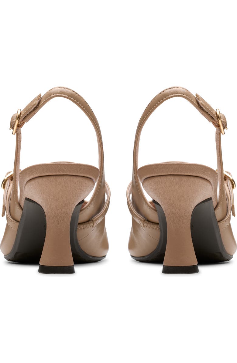 Clarks<sup>®</sup> Kataleyna Ruby Slingback Pump, Alternate, color, Warm Beige Leather