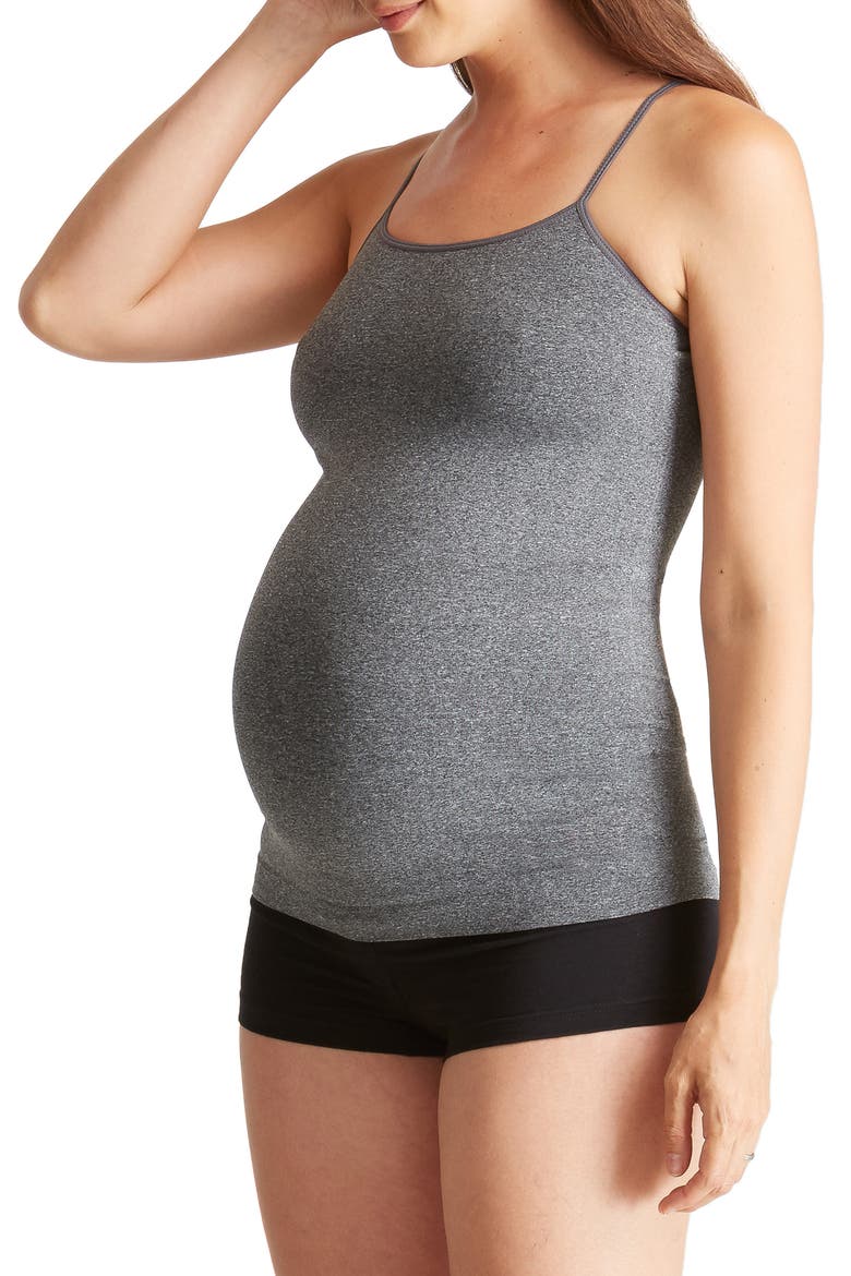Ingrid & Isabel® Everyday Seamless Maternity Camisole, Main, color, HEATHER GREY