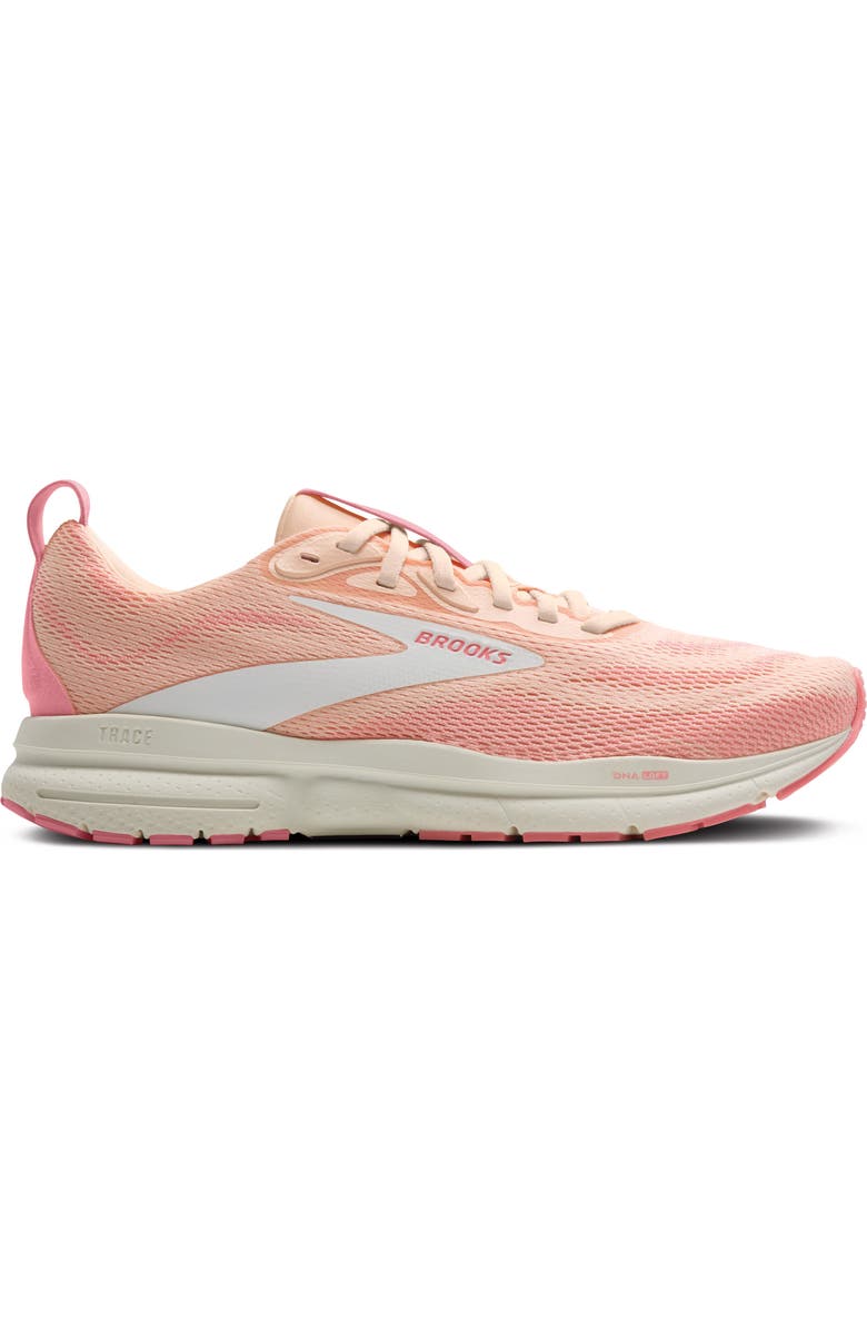 Brooks Trace 4 Running Shoe, Alternate, color, Tropical Peach/Dianthus/Grey