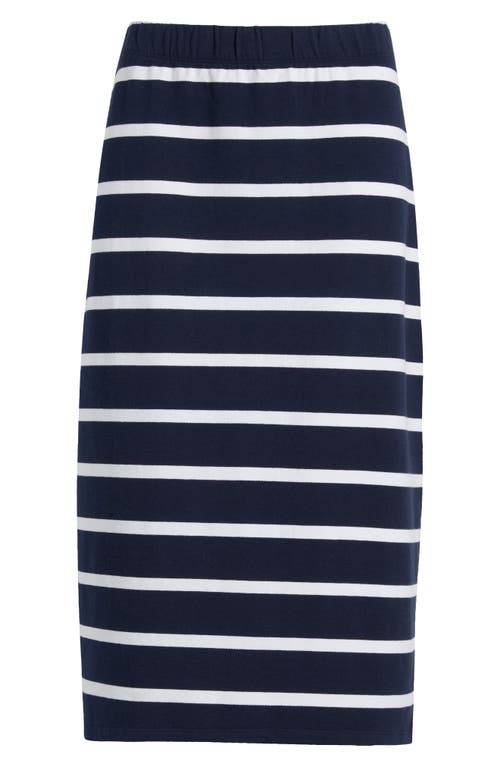 Caslonr Caslon(r) Knit Pencil Skirt In Navy- White Jolie Stripe