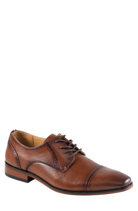 Solven Faux Leather Cap Toe Oxford