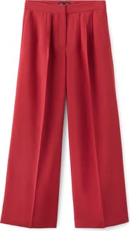 MANGO Pleated Wide Leg Pants
