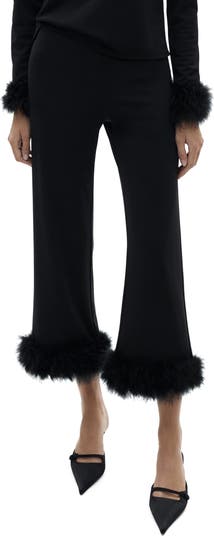 Sadie Feather Trim Sweater