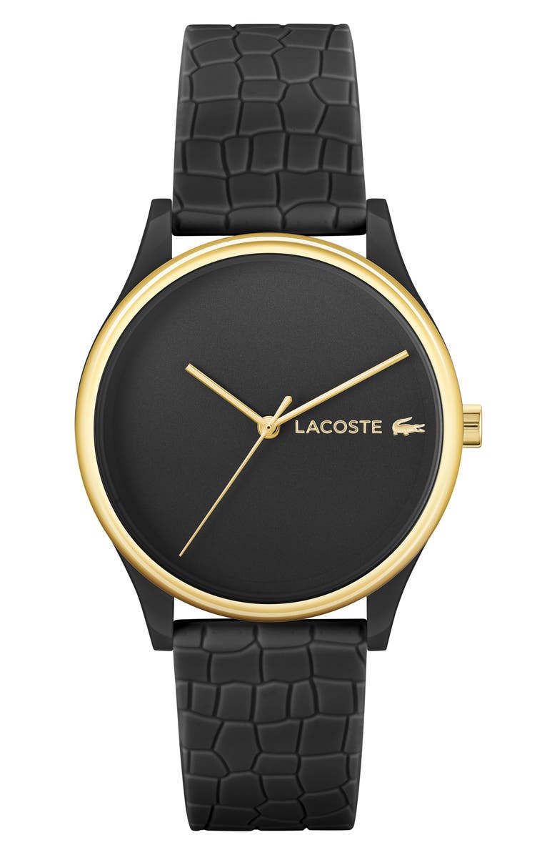 Lacoste Crocodelle Silicone Strap Watch, 36mm, Main, color, 