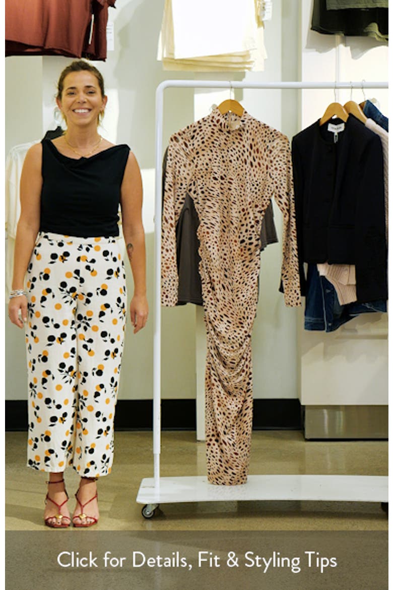 Mock Neck Long Sleeve Body-Con Maxi Dress video
