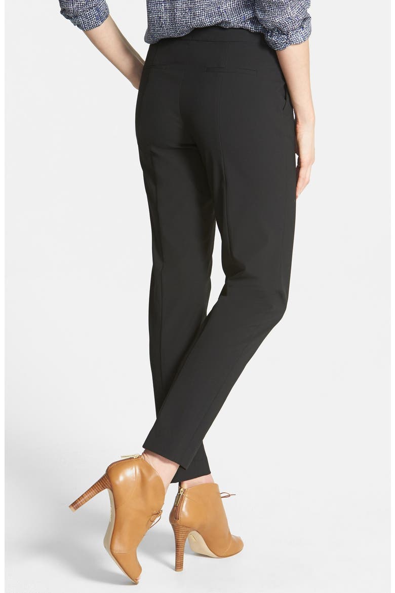'Taylor' Skinny Ankle Pants, Alternate, color, BLACK