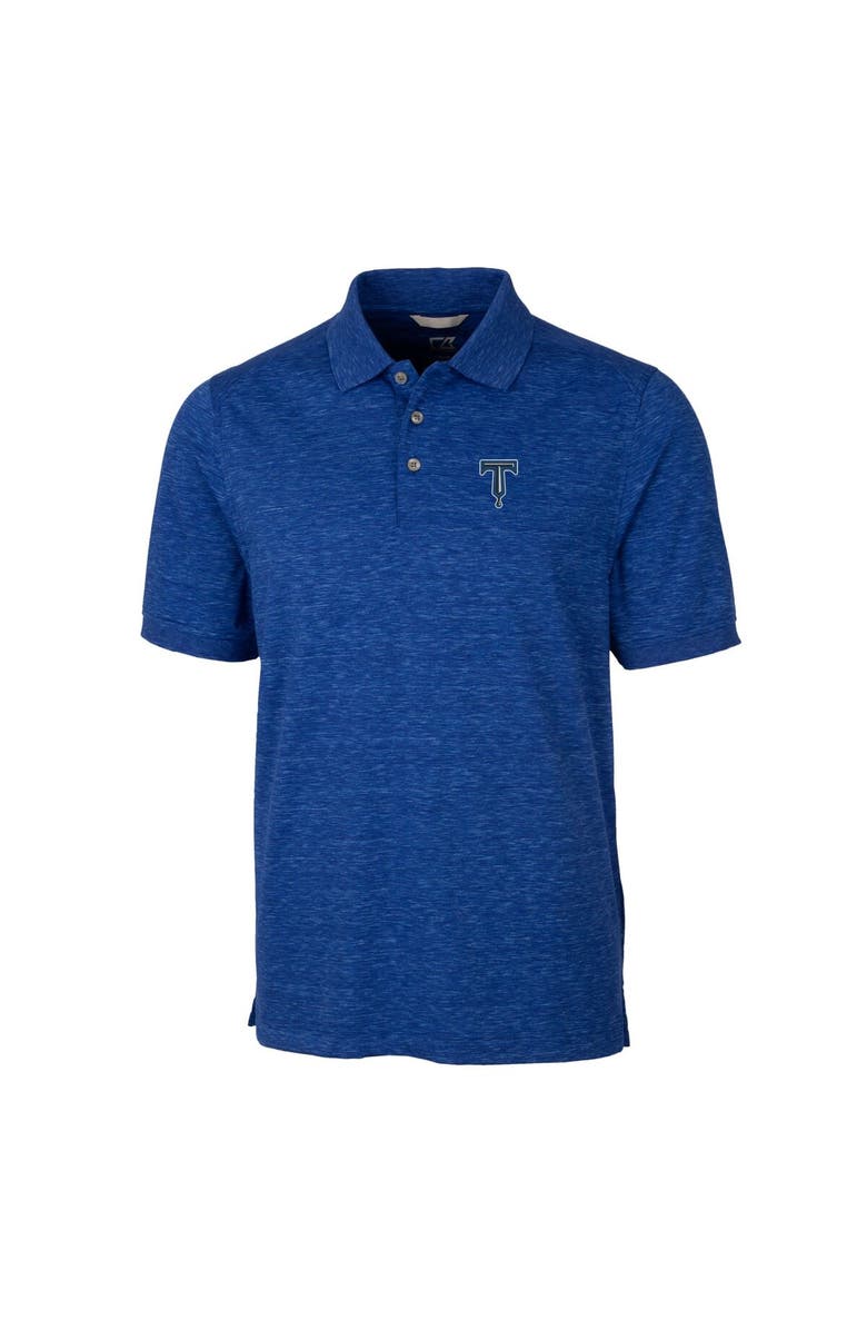 Cutter & Buck Men's Cutter & Buck  Blue Tulsa Drillers Advantage Tri-Blend Space Dye Polo, Alternate, color, 