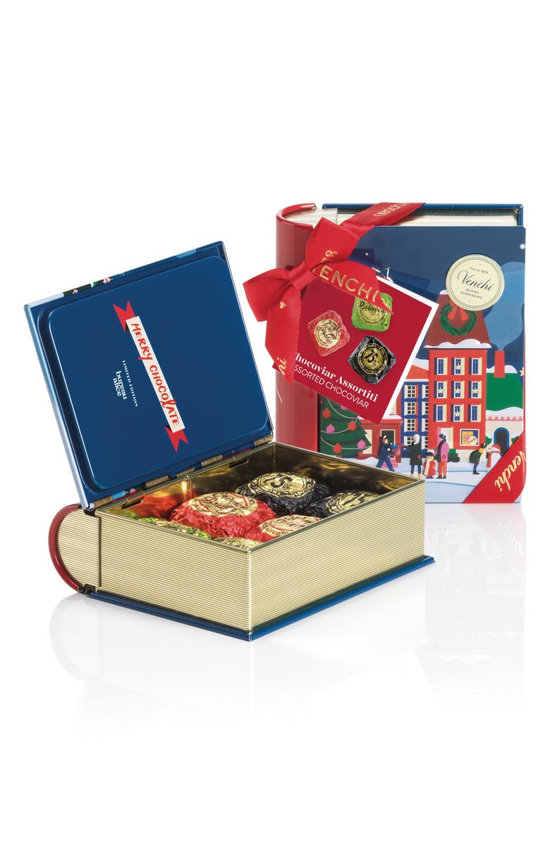 Venchi Chocoviar Chocolates Mini Book Tin, Alternate, color, 
