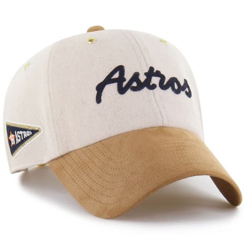 Men's '47 x Stoney Clover Lane  Natural/Tan Houston Astros Script Charm Clean Up Adjustable Hat