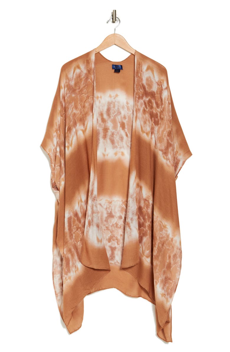 RACHEL Rachel Roy Print Ruana, Alternate, color, Brown