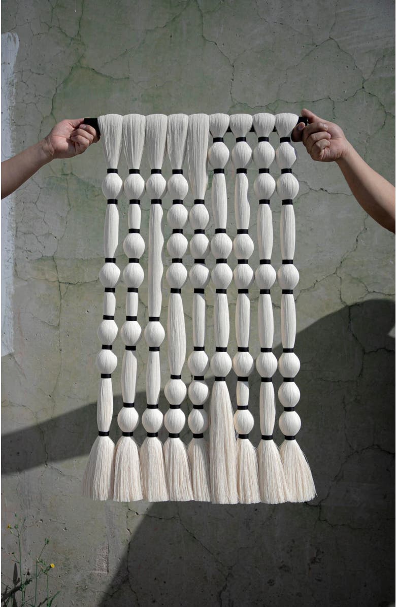 Caralarga Mitla Mini Tapestry, Alternate, color, White