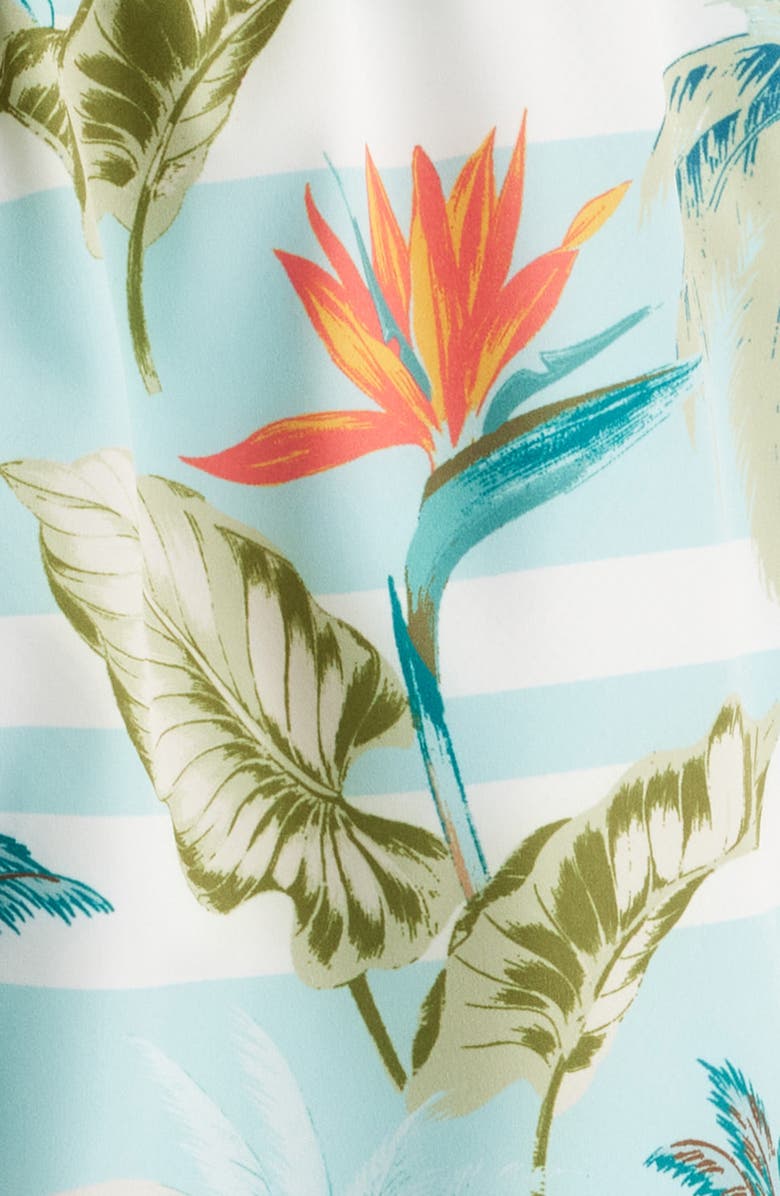 Tommy Bahama Naples Palmero Stripe Swim Trunks, Alternate, color, Spring Sky