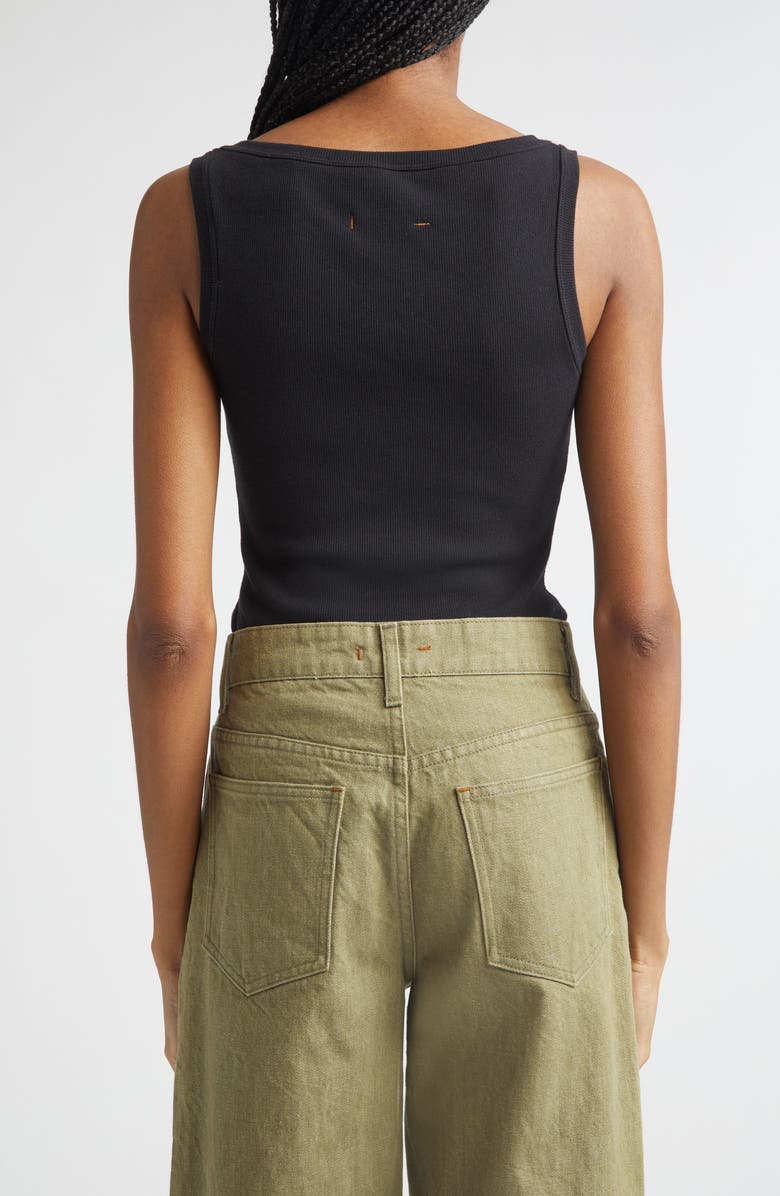 OSSOU Sierra Double Scoop Rib Tank, Alternate, color, Black