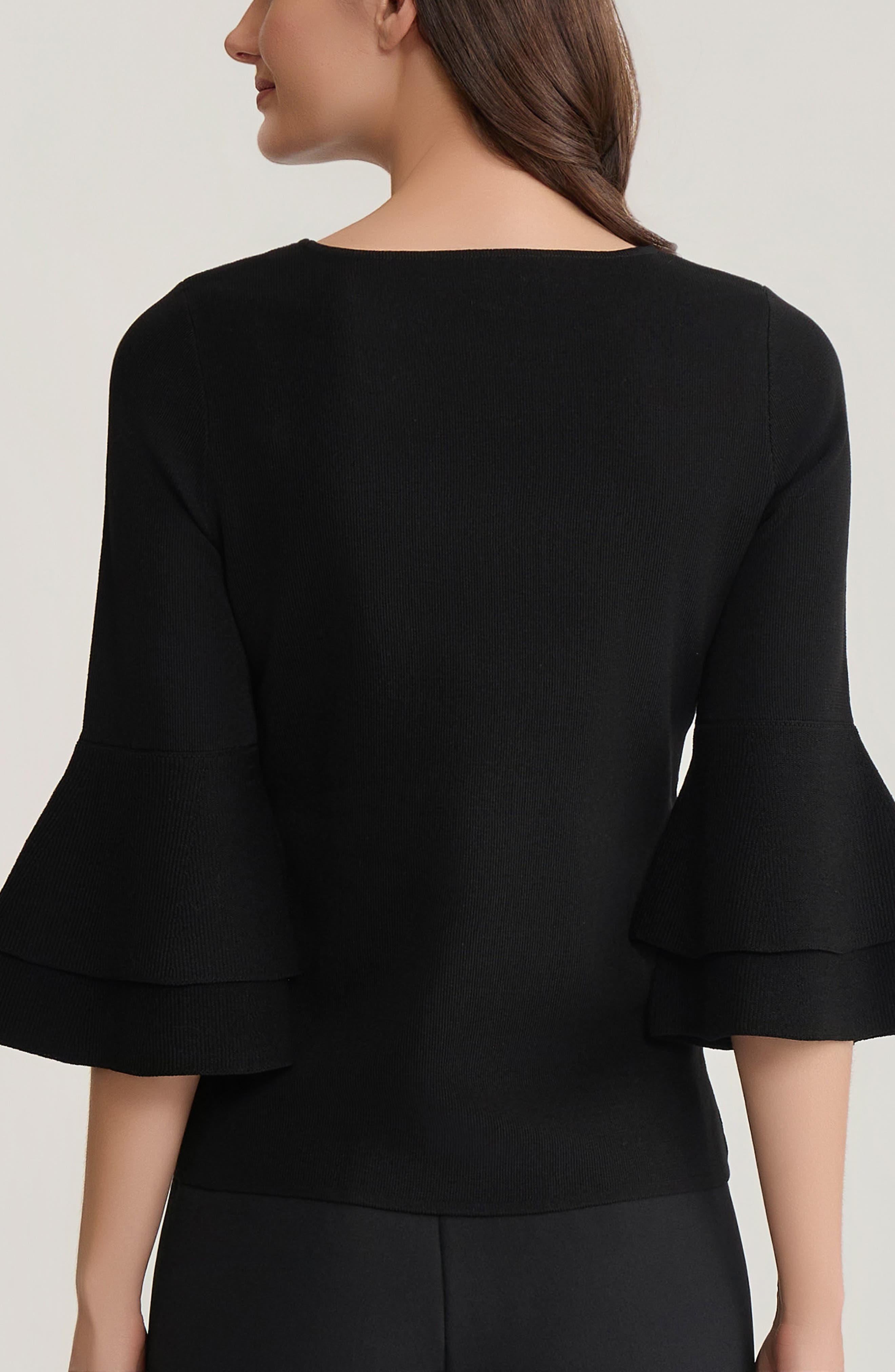 Double Flare Sleeve Sweater - image 2