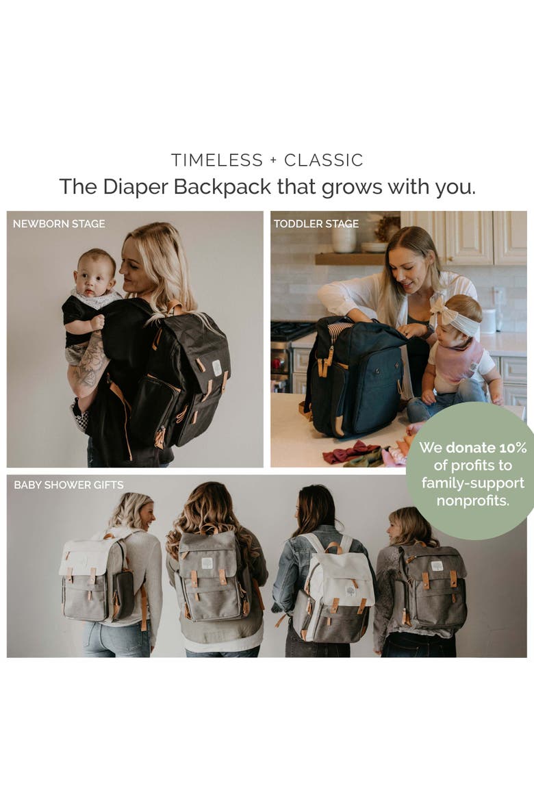 Birch Bag Diaper Backpack, Alternate, color, Black