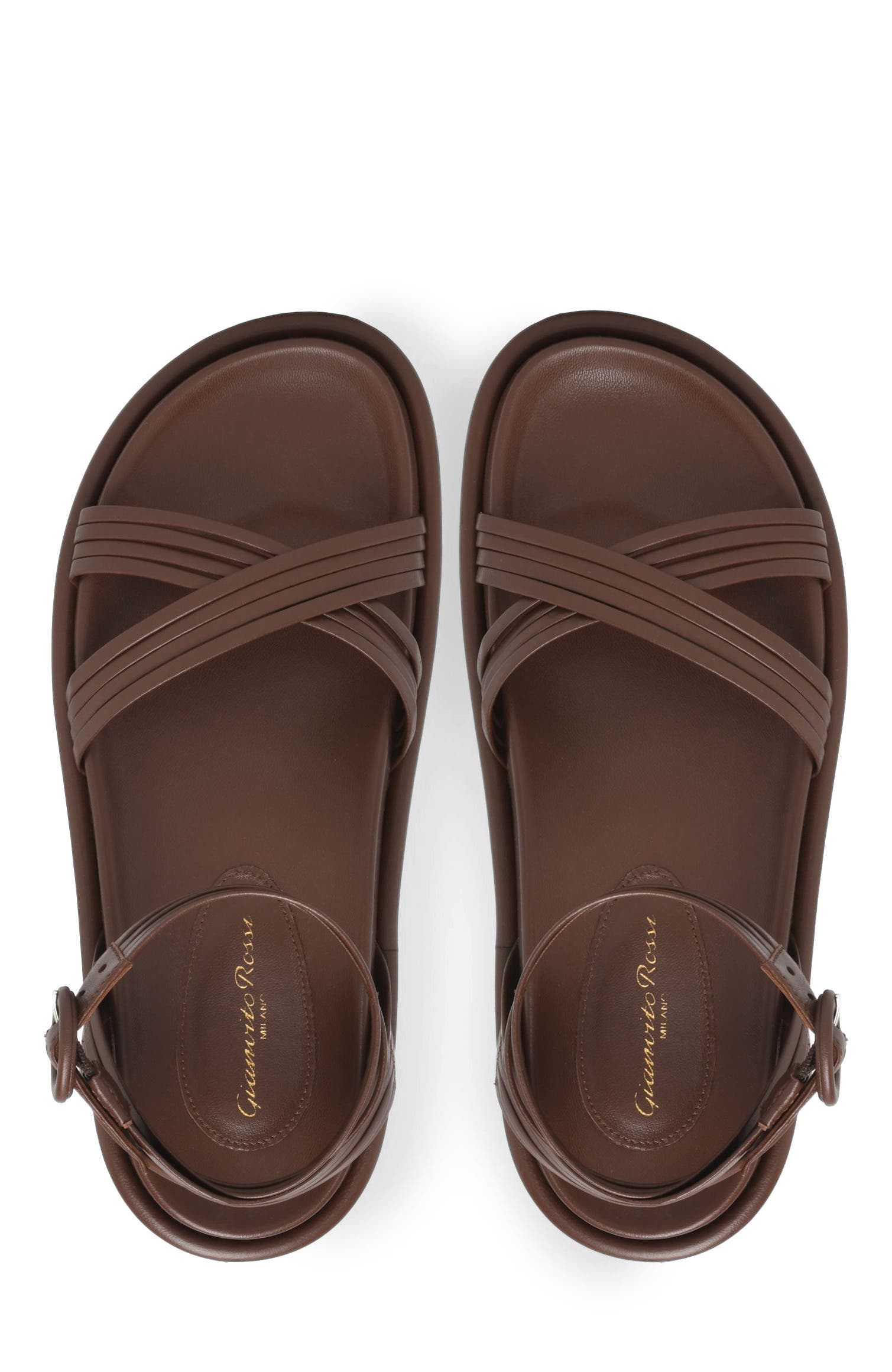 Lianne Flat, Alternate, color, Brown Nappa