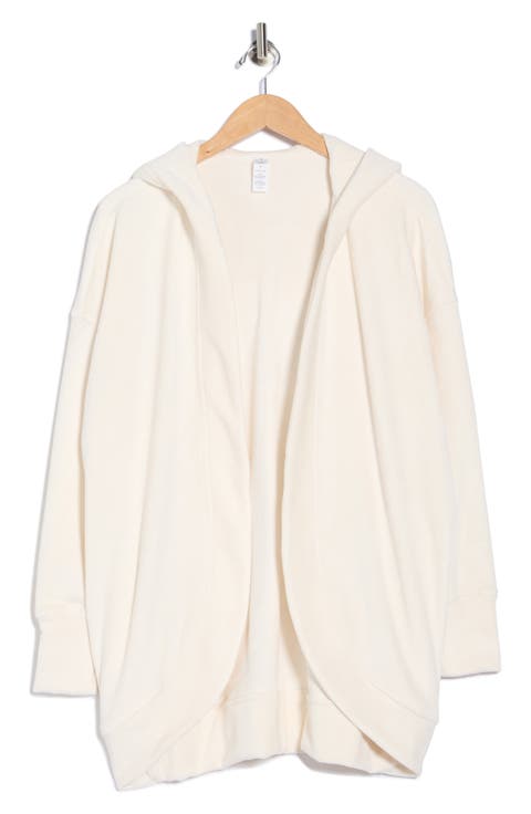 Dreamy Ribbed Hooded Cardigan Sweatshirt