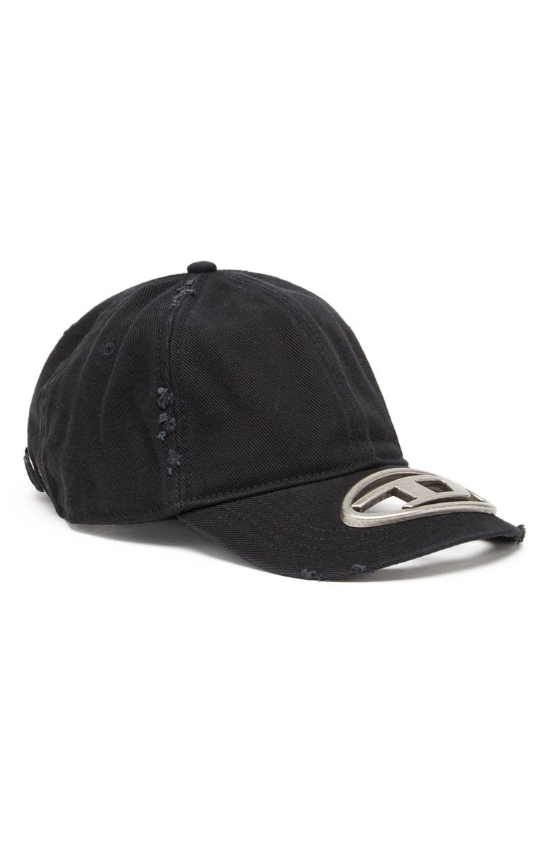 DIESEL<sup>®</sup> C-Beast-A1 Oval D Cutout Baseball Cap, Main, color, Deep/ Black