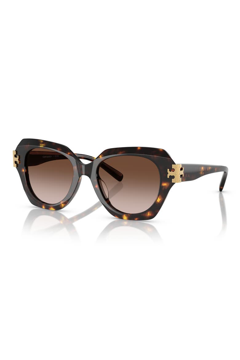 51mm Cat Eye Sunglasses, Alternate, color, BROWN TORT