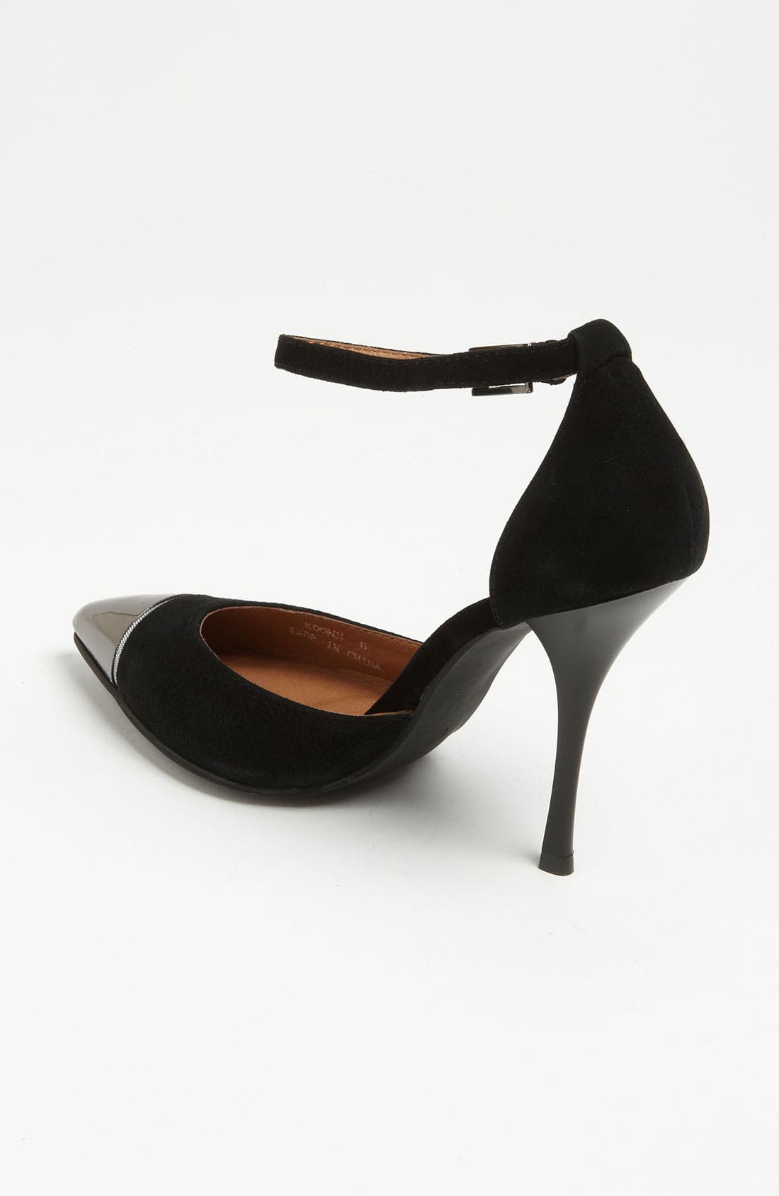'Koons' Pump, Alternate, color, BLACK SUEDE/ PEWTER