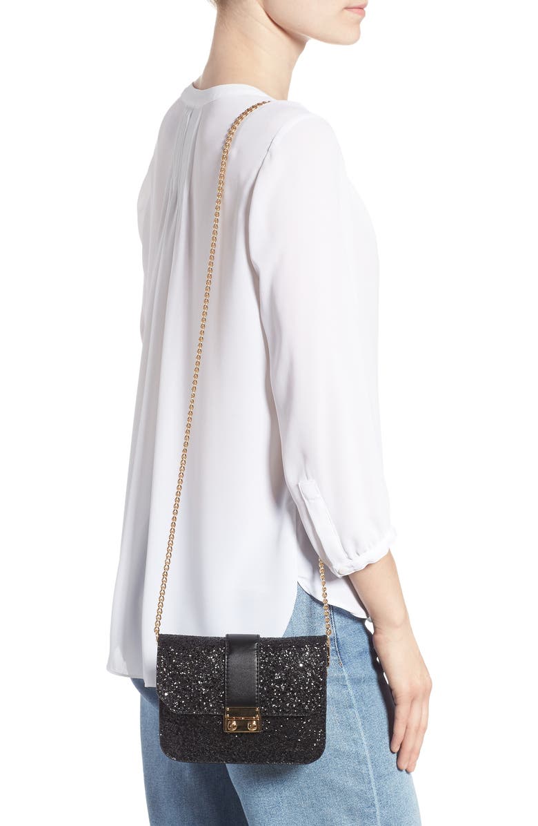 Mali + Lili Stacie Glitter Convertible Belt Bag, Alternate, color,