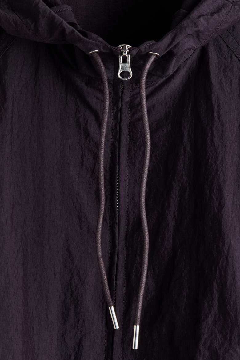 Nylon Jacket With Hood, Alternate, color, Dark purple