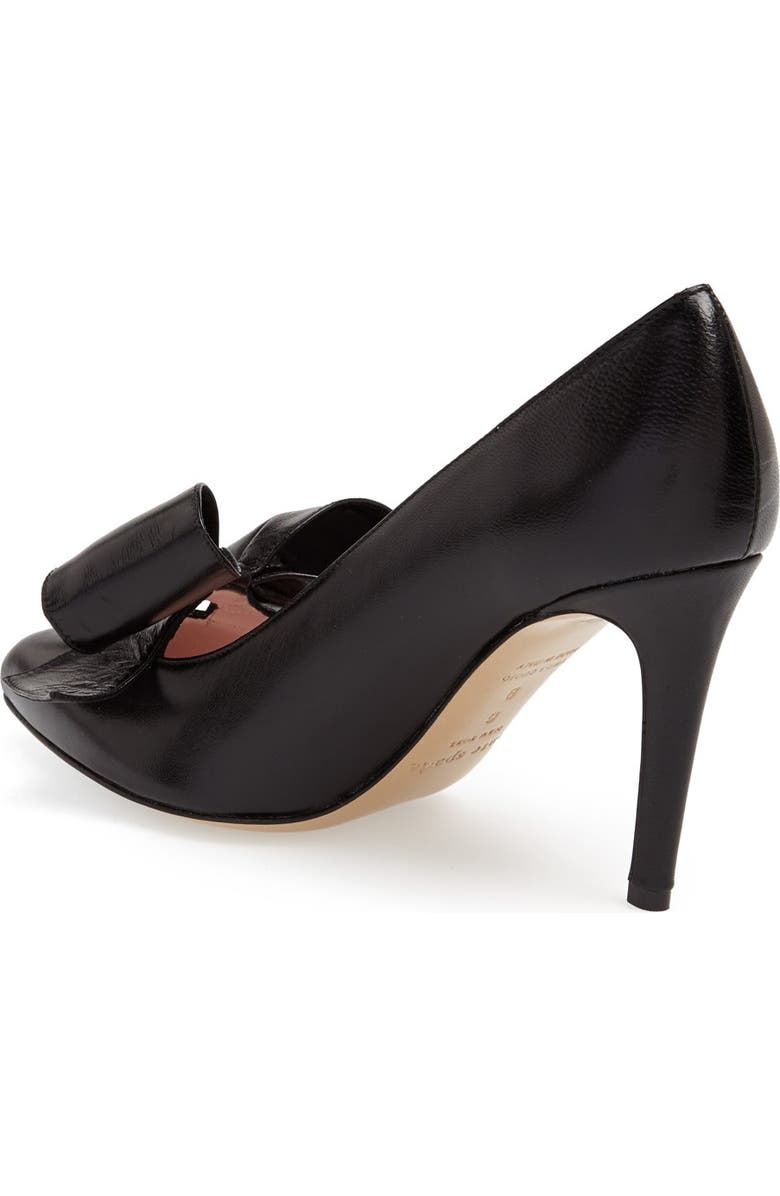 Kate Spade New York 'nina-mid' satin pointy toe pump, Alternate, color,