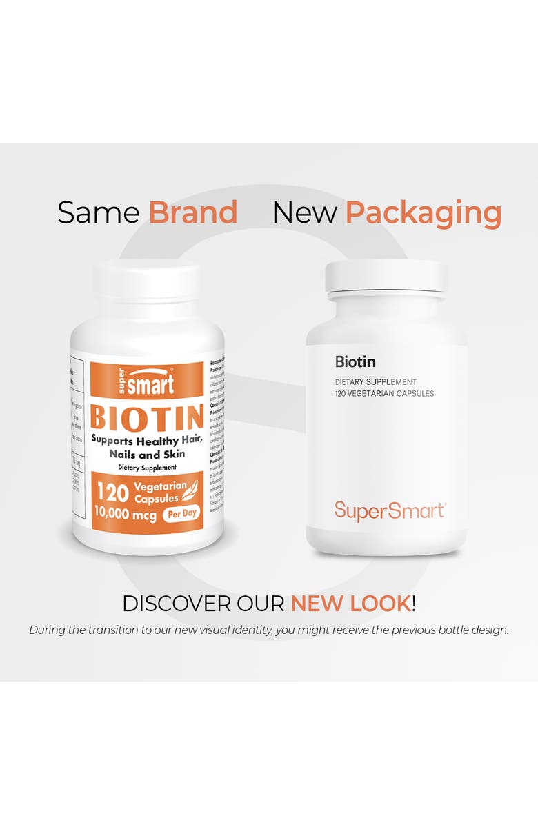 SuperSmart Biotin 10,000mcg / 10g, Alternate, color, NO COLOR