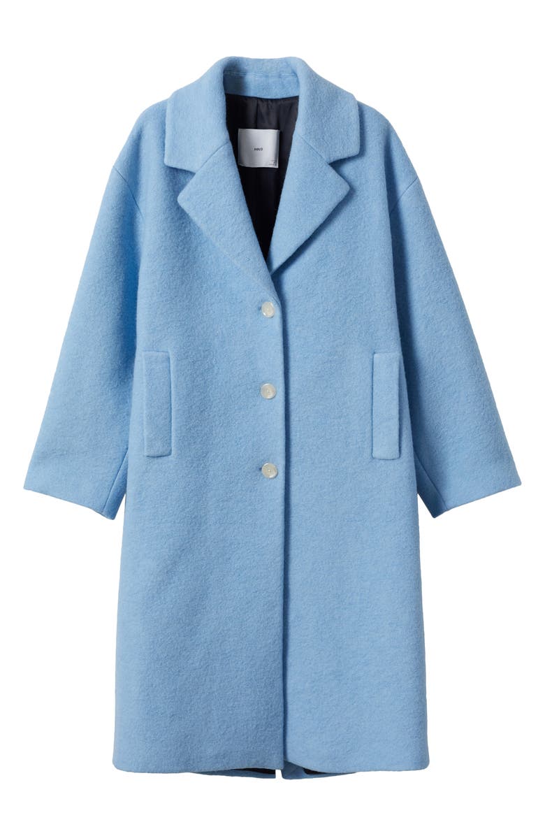 MANGO Oversize Wool Blend Coat, Alternate, color, 