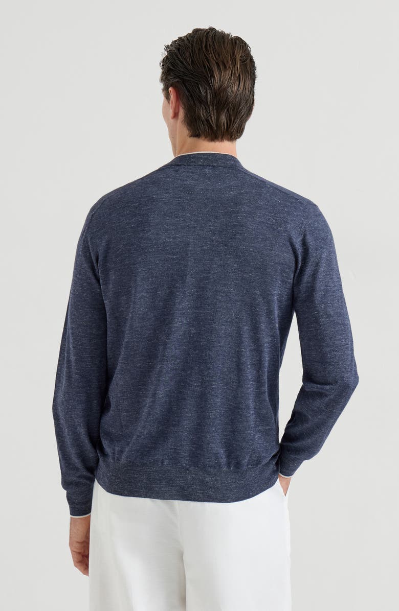 Brunello Cucinelli Lightweight cardigan, Alternate, color, Avio Blue