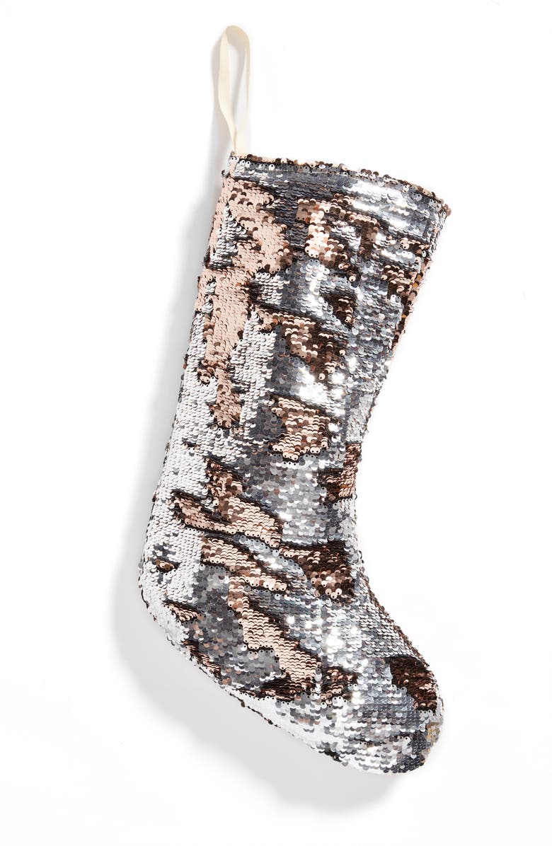 Levtex Sequin Stocking, Main, color,