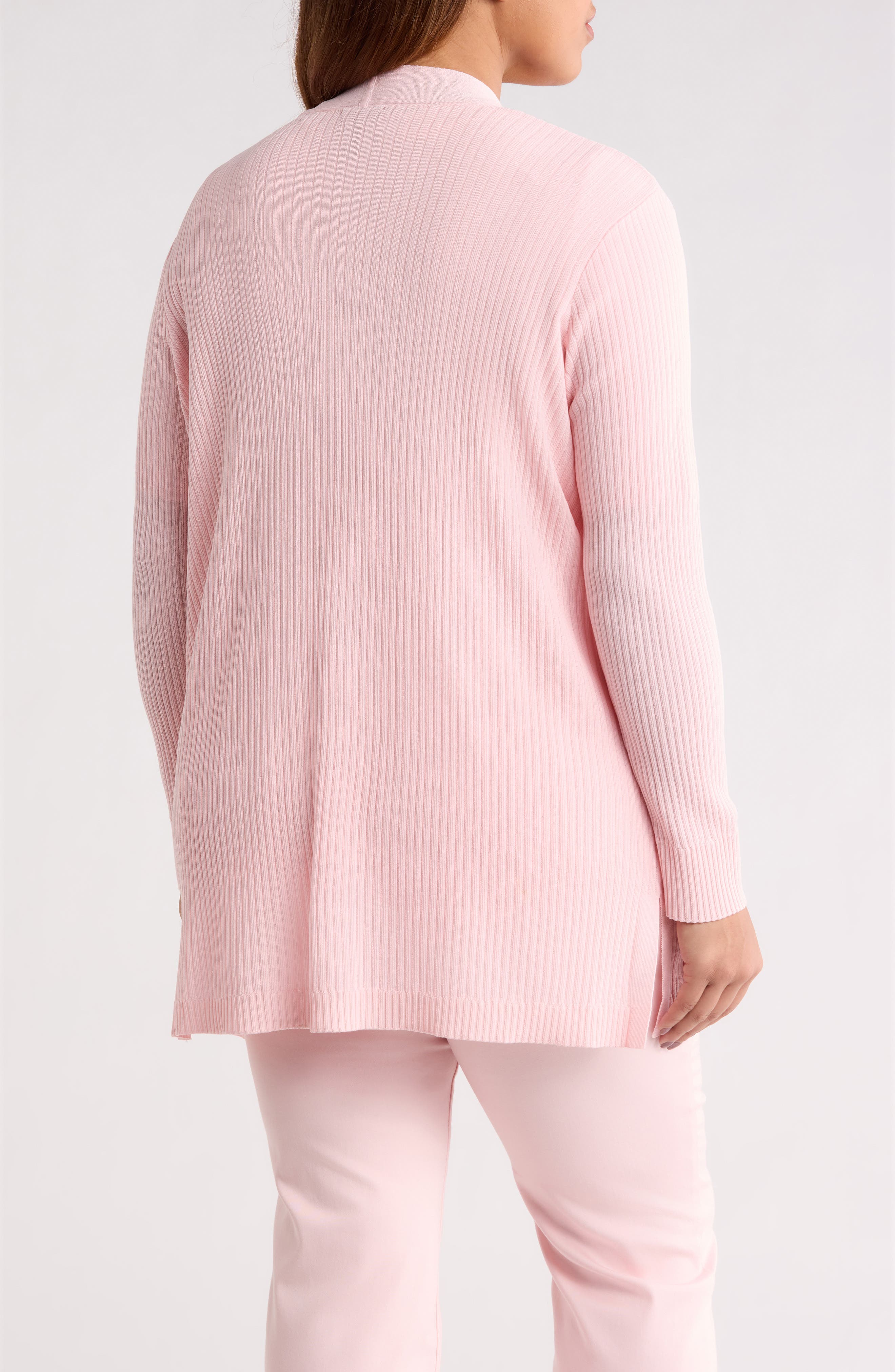 Sutton Open Front Rib Knit Cardigan - image 2