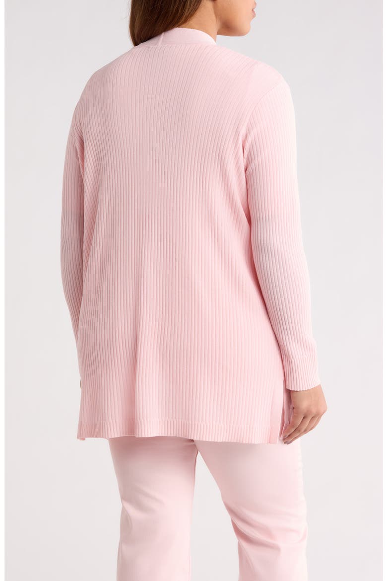 Sutton Open Front Rib Knit Cardigan, Alternate, color, PETAL PINK