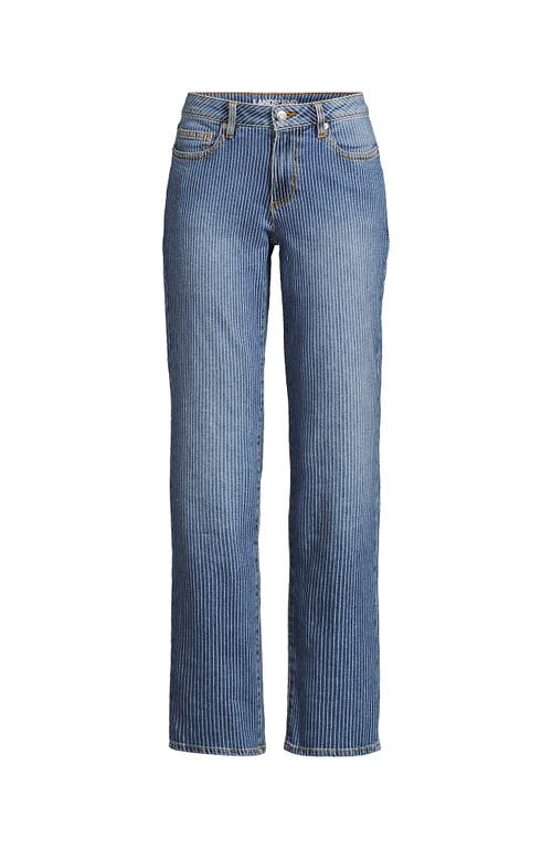 LANDS' END LANDS' END SOFT DENIM MID RISE BOYFRIEND JEANS