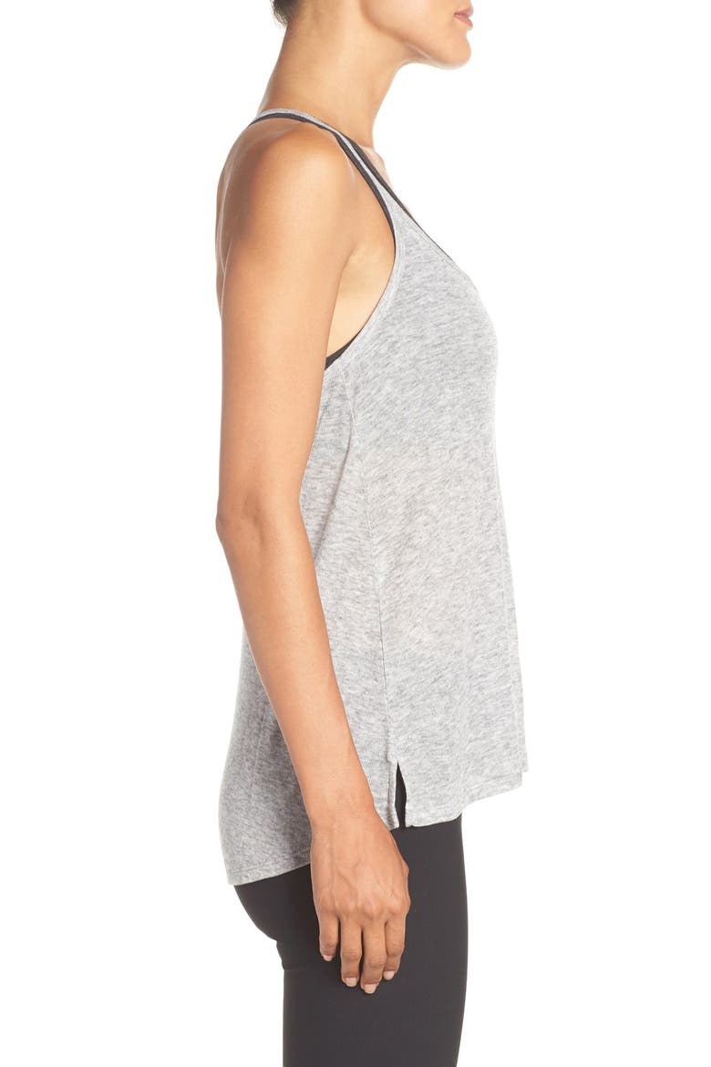 'Back Into It' Racerback Tank, Alternate, color, GREY LIGHT HEATHER