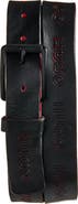 BOSS Gilroy Logo Debossed Leather Belt