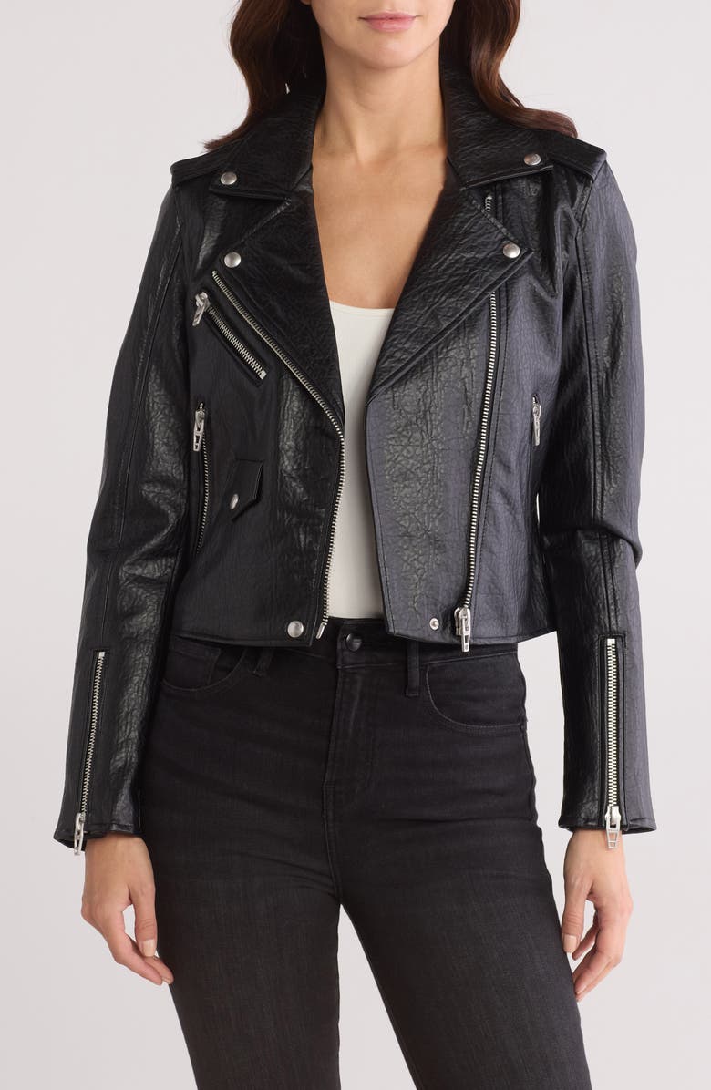 BLANKNYC Faux Leather Moto Jacket, Main, color,