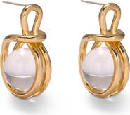 Lady Grey Sling Quartz Drop Earrings