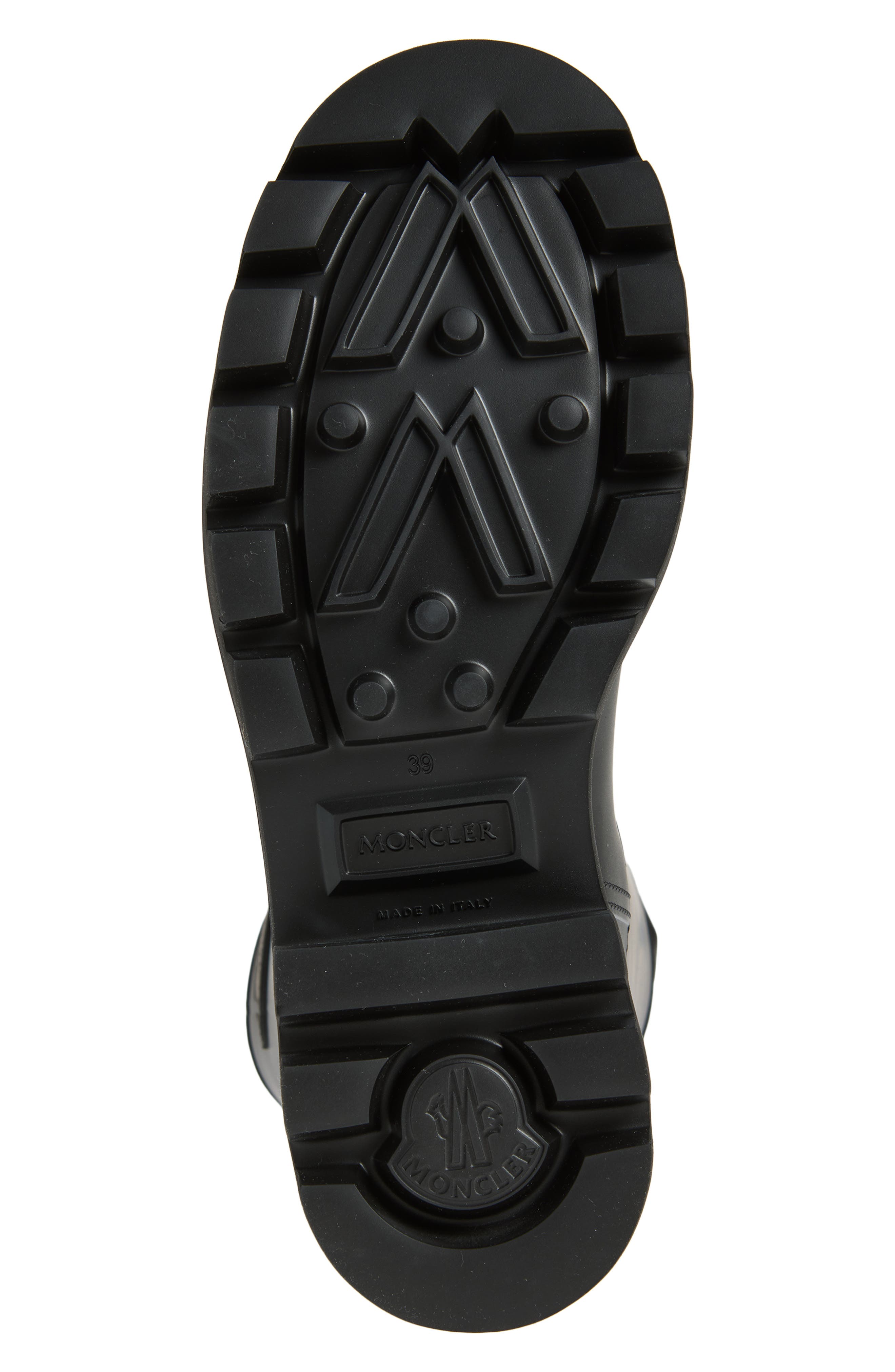 Moncler Kickstream Knee High Rain Boot, Alternate, color, Black