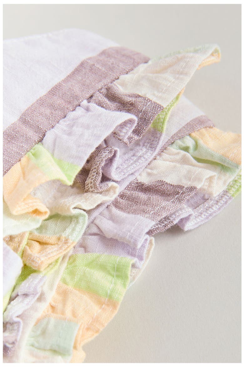 Stripe Frill Top & Shorts Set, Alternate, color, MULTI