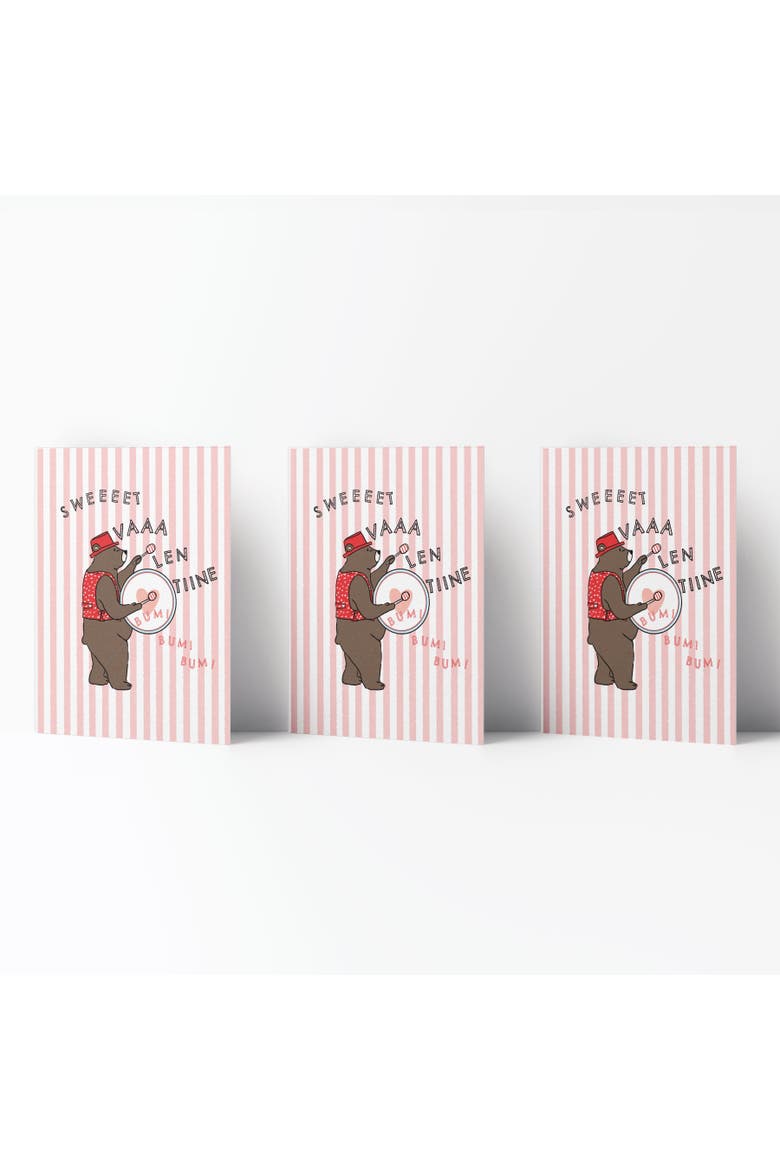 Valentine's Day Friendship Greeting Card Pack Sets, 'Sweet VA LEN TINE Bear Song', Main, color, Multi-Pack